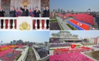 Pyongyang - Meeting national commémoratif et défilé civil célébrant le 110e anniversaire de la naissance du Président Kim Il Sung (KCNA)