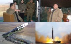 « Kim Jong Un dirige le tir d’essai d’un nouveau modèle de missile balistique intercontinental - Aux armes nucléaires par les armes nucléaires » (KCNA)