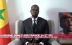 Ousmane Sonko sur France24 &amp; RFI