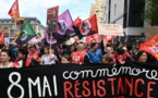Macron à Lyon: manifestation sous tension de plusieurs milliers de personnes