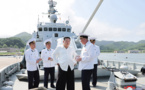 Kim Jong Un assiste à l’exercice de lancement du missile de croisière stratégique de la marine coréenne (KCNA)