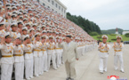 Kim Jong Un visite le Commandement de la marine de l’armée populaire de Corée [KCNA]