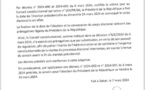 Le Conseil constitutionnel dit pourquoi il accepte la date du 24 mars pour la présidentielle
