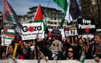 A Londres, plusieurs milliers de manifestants exigent un cessez-le-feu à Gaza