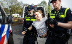 Greta Thunberg interpellée deux fois en manifestant à La Haye
