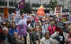 A Londres, des manifestants dénoncent le "tapis rouge" déroulé à Trump