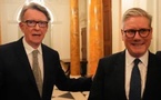 Royaume-Uni : des documents révèlent les critiques de l'ex-ambassadeur Mandelson à l'égard de Keir Starmer