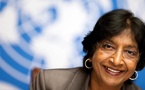 Le prix Nobel de la paix est décerné à la Sud-Africaine Navanethem "Navi" Pillay, "pour ses efforts en faveur de la promotion de la paix et du droit international"