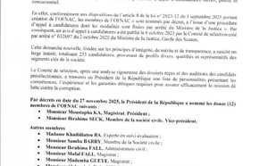 Birahime Seck désigné vice-président de l'Office national de lutte contre la corruption (OFNAC)