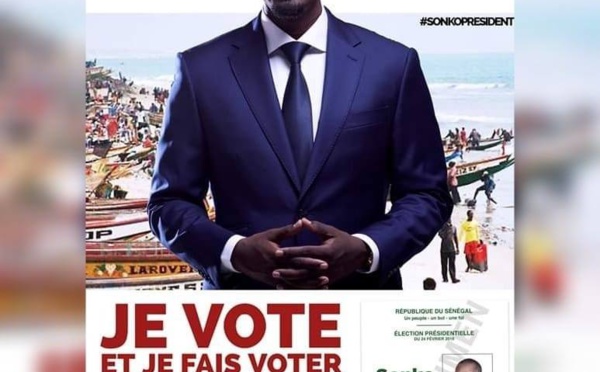 “La gueule de l’emploi”: l’affiche électorale d’Ousmane Sonko