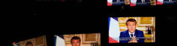 Allocution Macron: 36,7 millions de téléspectateurs, record absolu (Médiamétrie)