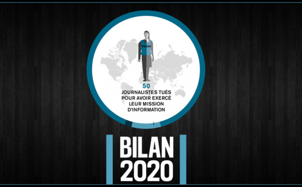50 journalistes (dont 20 d'investigation) tués à travers le monde en 2020