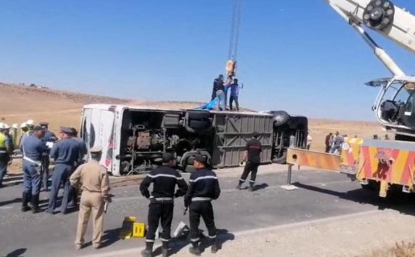 Maroc - Au moins 23 morts et 36 blessés dans un accident d’autocar