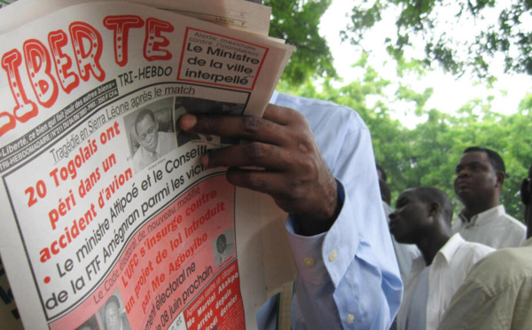 Togo: accusés de diffamation, deux journaux suspendus de parution pour trois mois