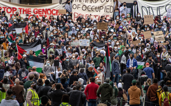 Manifestation pro-palestinienne sur le campus de Harvard