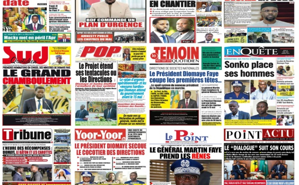 IMPACT - Les UNES de la presse du 25 avril 2024