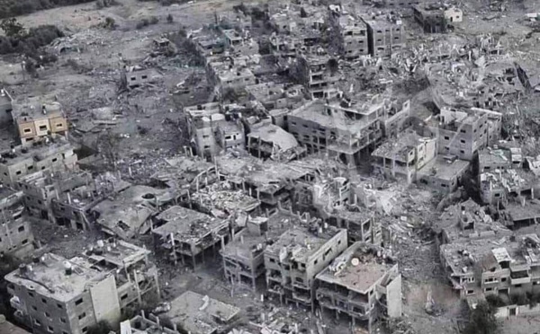 Les ruines de Gaza par les armées israéliennes 