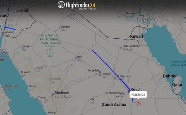 Guerre contre l'Iran - Le trajet interdit d'un avion furtif américain dans le ciel saoudien