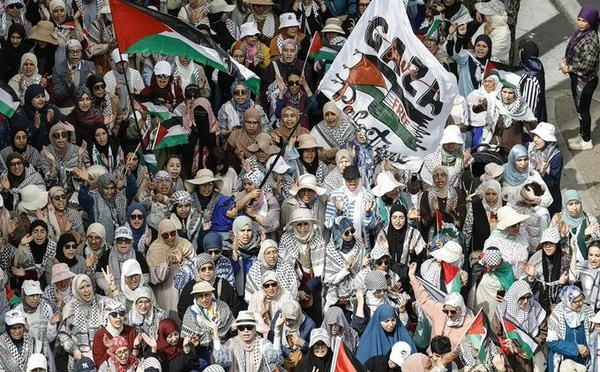 Des milliers de personnes manifestent au Maroc contre la loi israélienne sur la peine de mort visant les Palestiniens