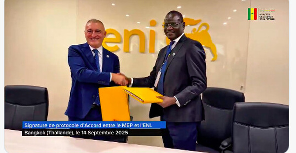 « Le Sénégal et Eni signent un Protocole d’Accord pour l’évaluation du potentiel de cinq blocs offshore » (Ministre Abdourahmane Diouf)