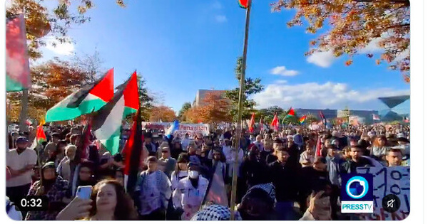 Des milliers de manifestants propalestiniens marchent à Londres et à Berlin