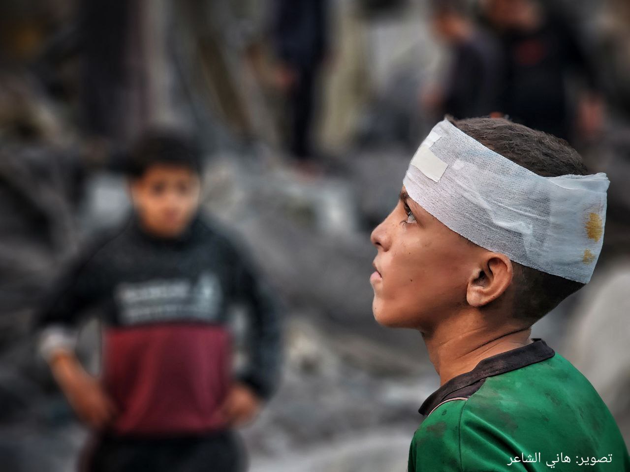 Gaza enfant blesse mais determine Gaza enfant blesse mais determine