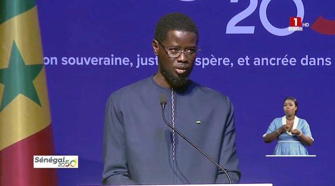 diomaye discours 2050 diomaye discours 2050