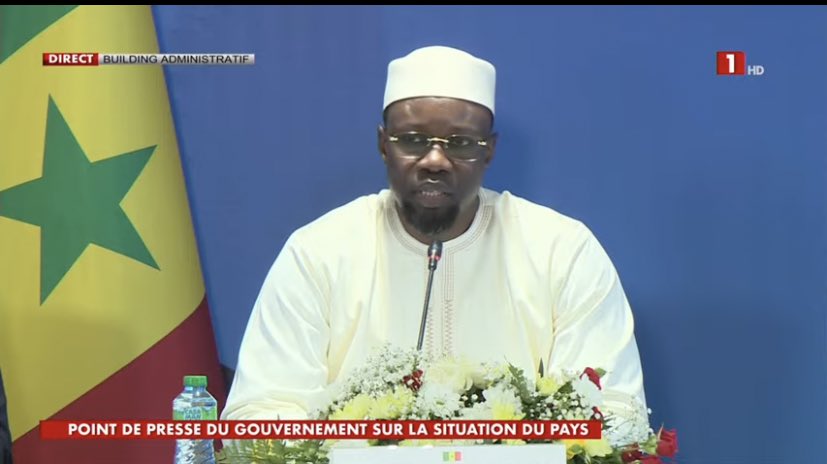 ousmane sonko point de presse gouvernement ousmane sonko point de presse gouvernement